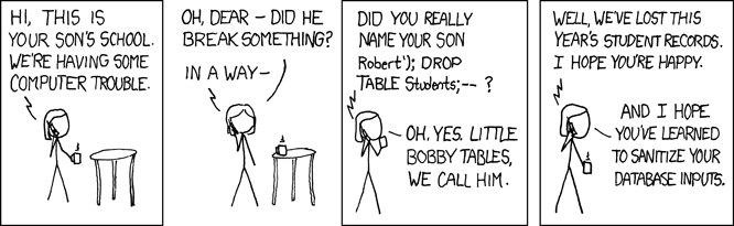 Bobby Tables, xkcd