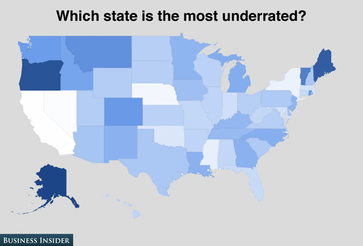 Which state is the most underrated?